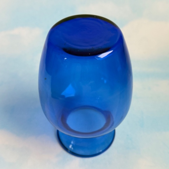VINTAGE Vases Cobalt Blue Glass Pair (2) - Picture 15 of 15